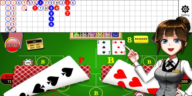 Đặt cược Baccarat game theo cầu 1 - 1