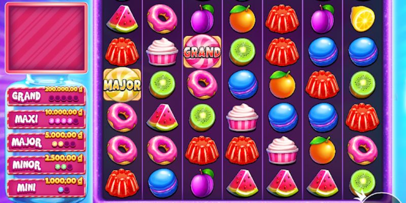 Candy slot thiết kế bắt mắt